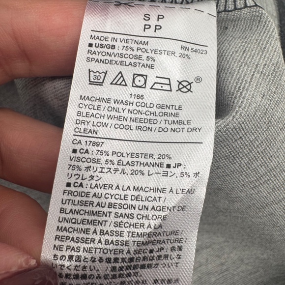 Banana Republic Dress Women Small Petite NEW Gray Black Short  Shift Career - Picture 12 of 14